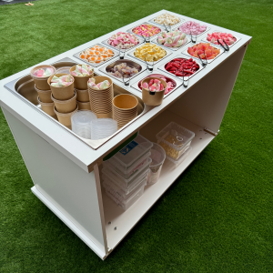 mobile charcuterie cart