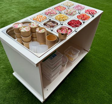 mobile charcuterie cart