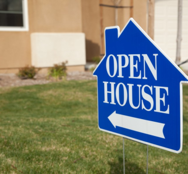open house sign in dallas