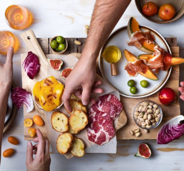 Serving charcuterie food in dfw