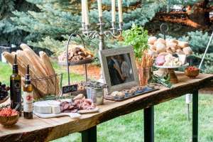 Charcuterie table at a Dallas area wedding